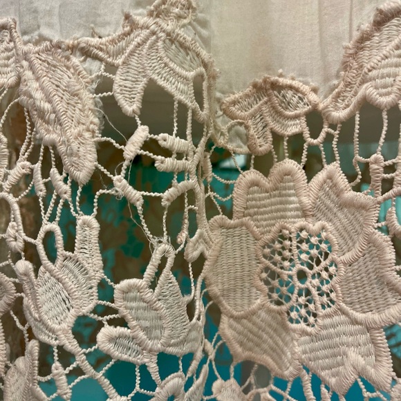 🍑☺️Anthropologie Holding Horses Soft Peach Mesh Detail Babydoll Dress🧡💌 - Picture 11 of 13